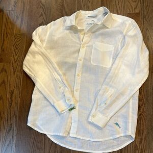 Tommy Bahama Men’s Medium white Linen Shirt